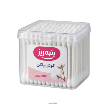 گوش‌پاک‌کن پنبه‌ریز ۲۰۰ عددی